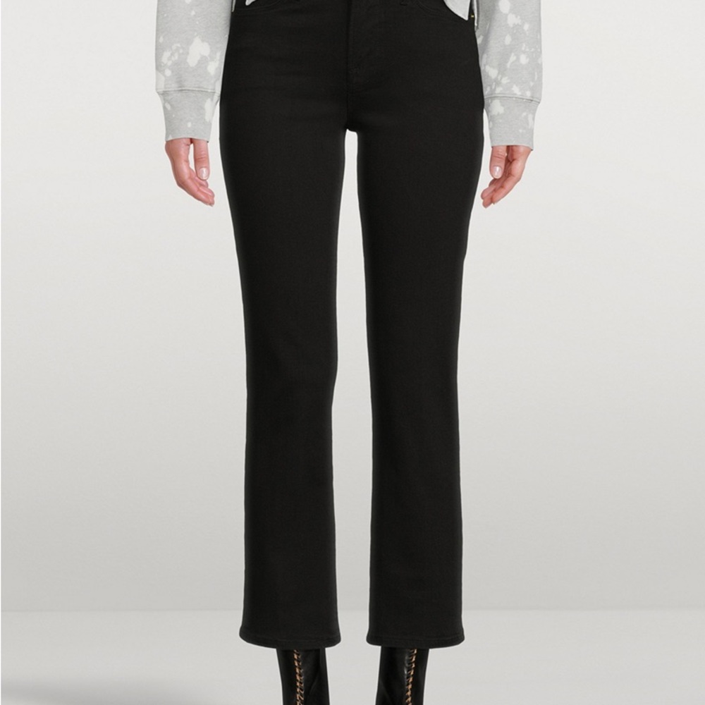 Women's Black Jeans - Frame Le High Straight - size 26